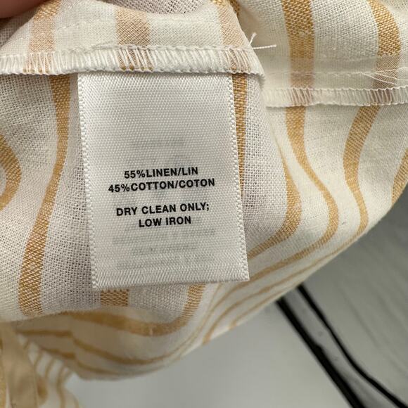 LAFAYETTE 148 Organic Cotton Linen Blend Button Down Shirt // M - Picture 5 of 7